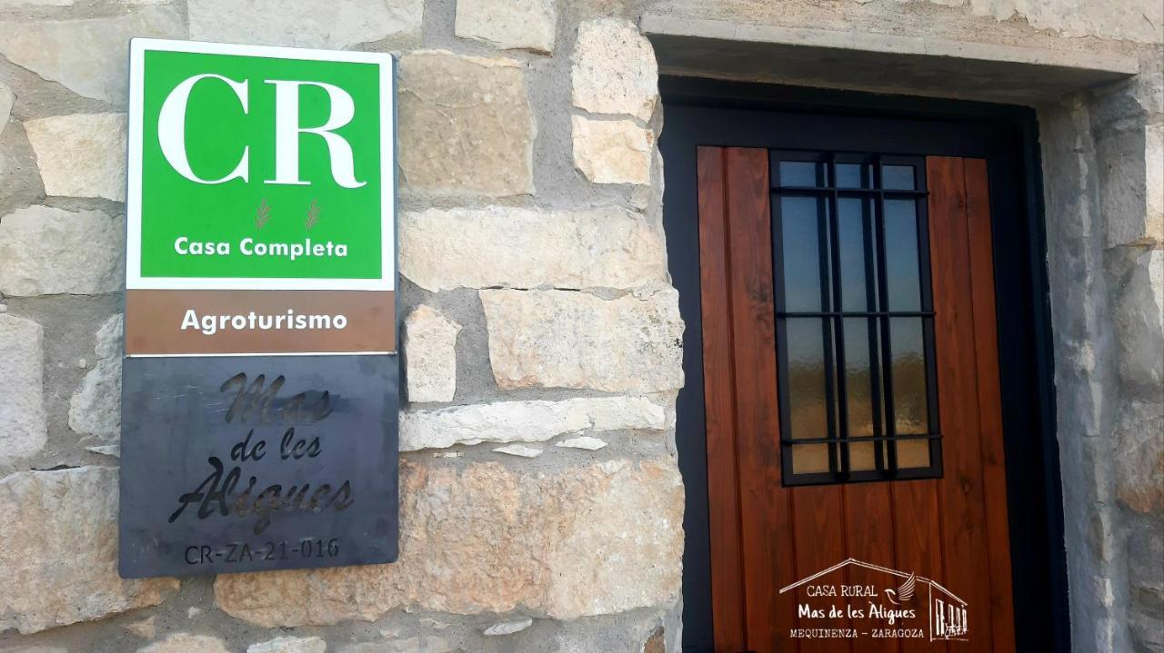 Casa Rural Mas De Les Aligues Mequinenza Exterior foto